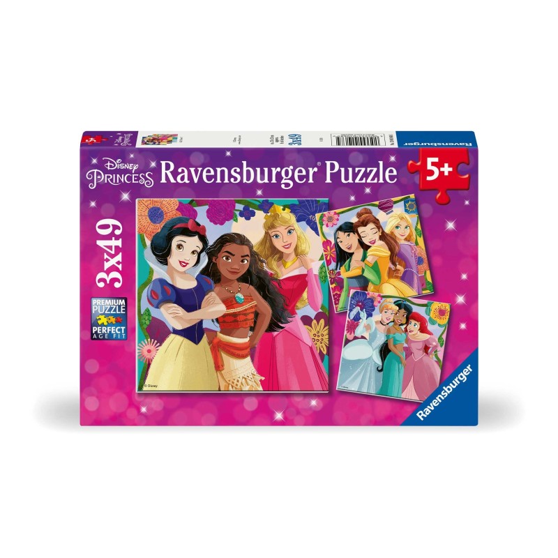 PUZZLE PRINCESAS DISNEY 3 X 49 PIEZAS