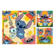 PUZZLE DISNEY STITCH 3 X 49 PIEZAS