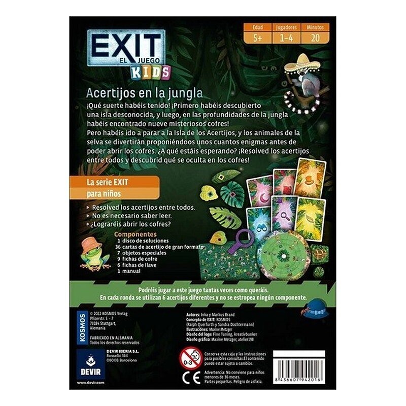 EXIT KIDS: ACERTIJOS EN LA JUNGLA