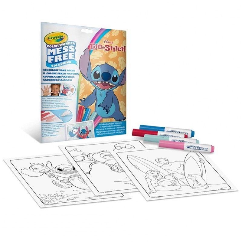 COLOREA SIN MANCHAS-COLOR WONDER LILO & STITCH
