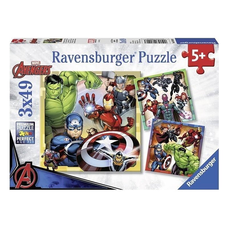 PUZZLE MARVEL LOS VENGADORES 3 X 49