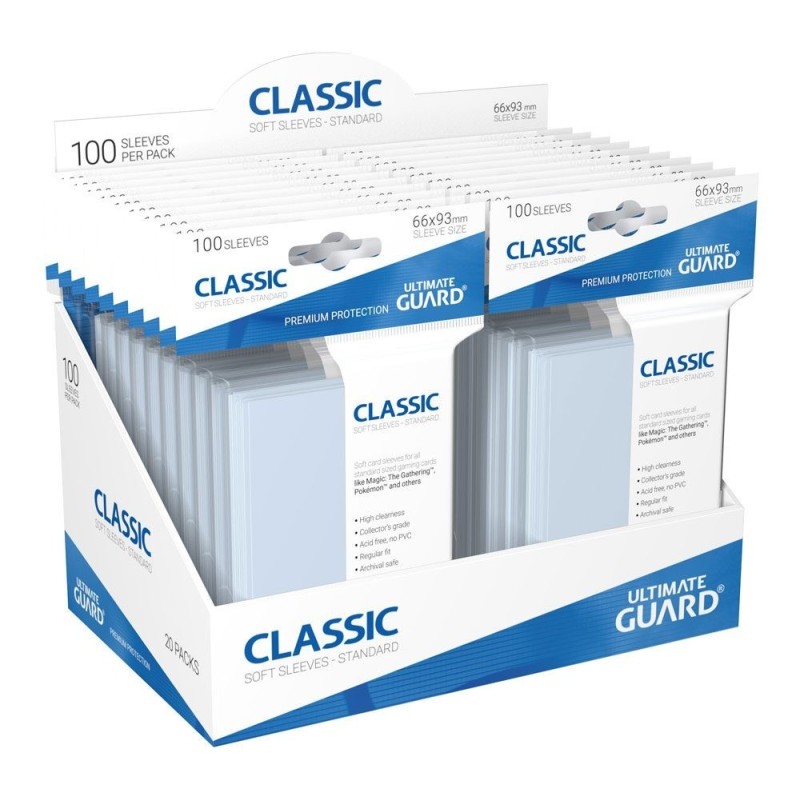 FUNDAS CLASSIC TRANSPARENTE TAMAÑO STANDARD 100 UD