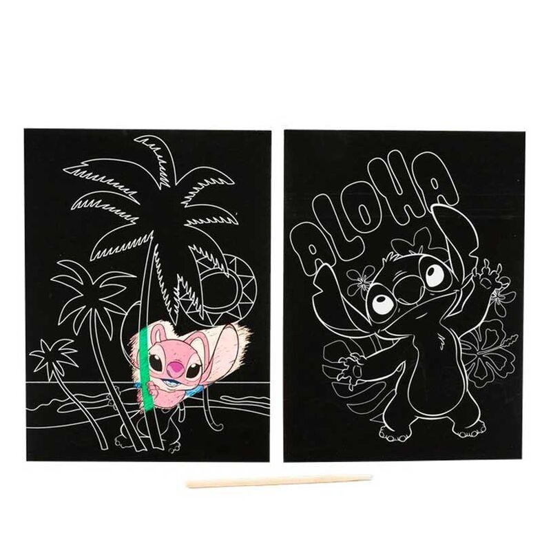 POSTER RASCA Y DESCUBRE STITCH X2