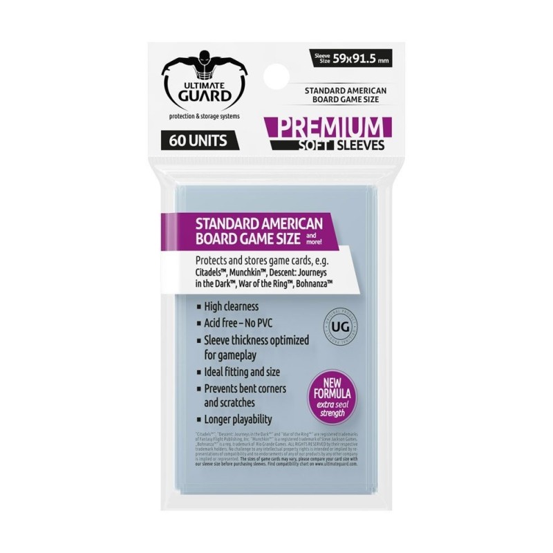 FUNDAS TRANSPARENTE TAMAÑO STANDARD AMERICANO 60UD