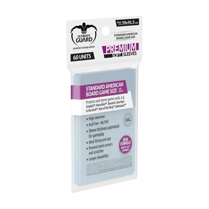 FUNDAS TRANSPARENTE TAMAÑO STANDARD AMERICANO 60UD