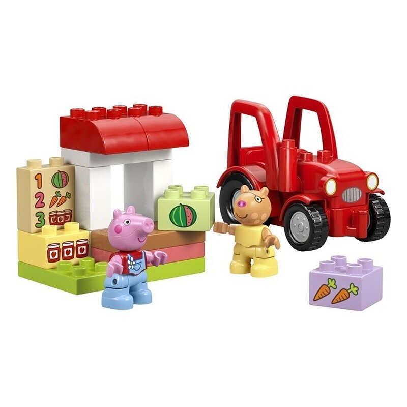LEGO DUPLO TRACTOR Y MERCADO PEPPA PIG