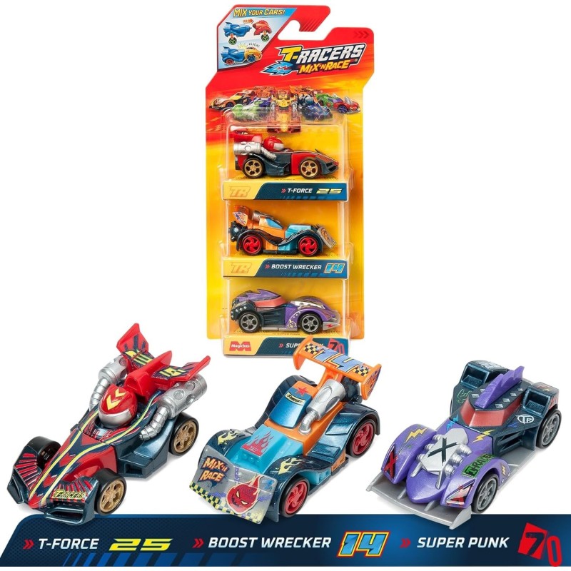 T-RACERS THREE PACK SURTIDO