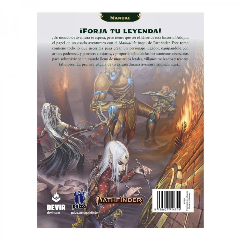PATHFINDER 2ªED. MANUAL DE JUEGO (REMASTER)