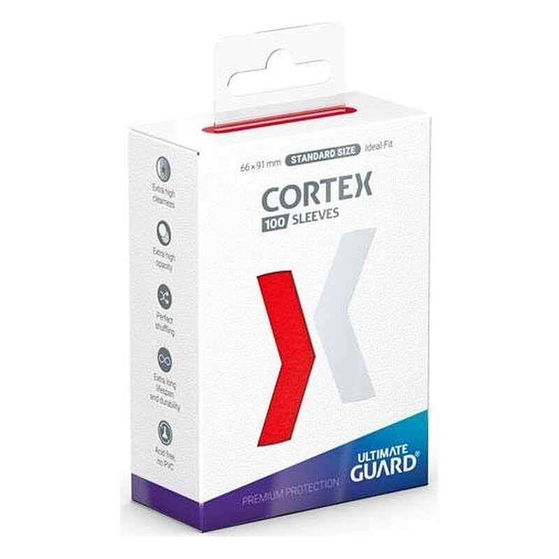 FUNDAS CORTEX TAMAÑO STANDARD 100UD - ROJO