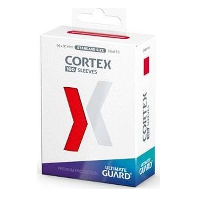 FUNDAS CORTEX TAMAÑO STANDARD 100UD - ROJO
