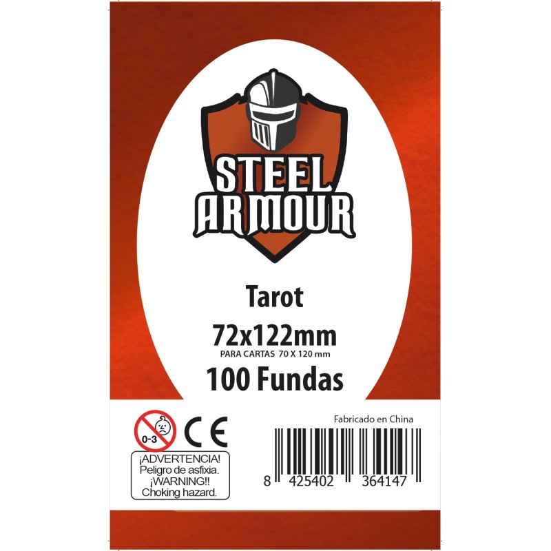 100 Fundas tamaño Tarot (72x122mm)