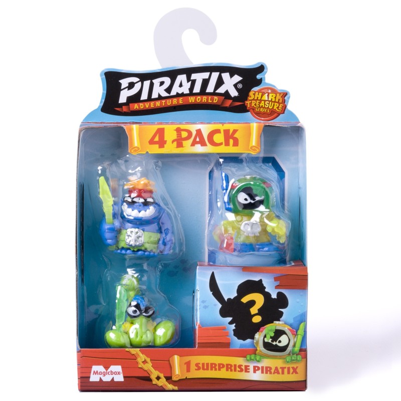 FOUR PACK PIRATIX SHARK TREASURE