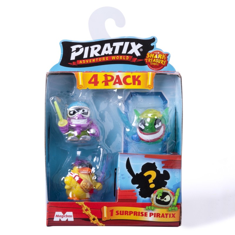 FOUR PACK PIRATIX SHARK TREASURE