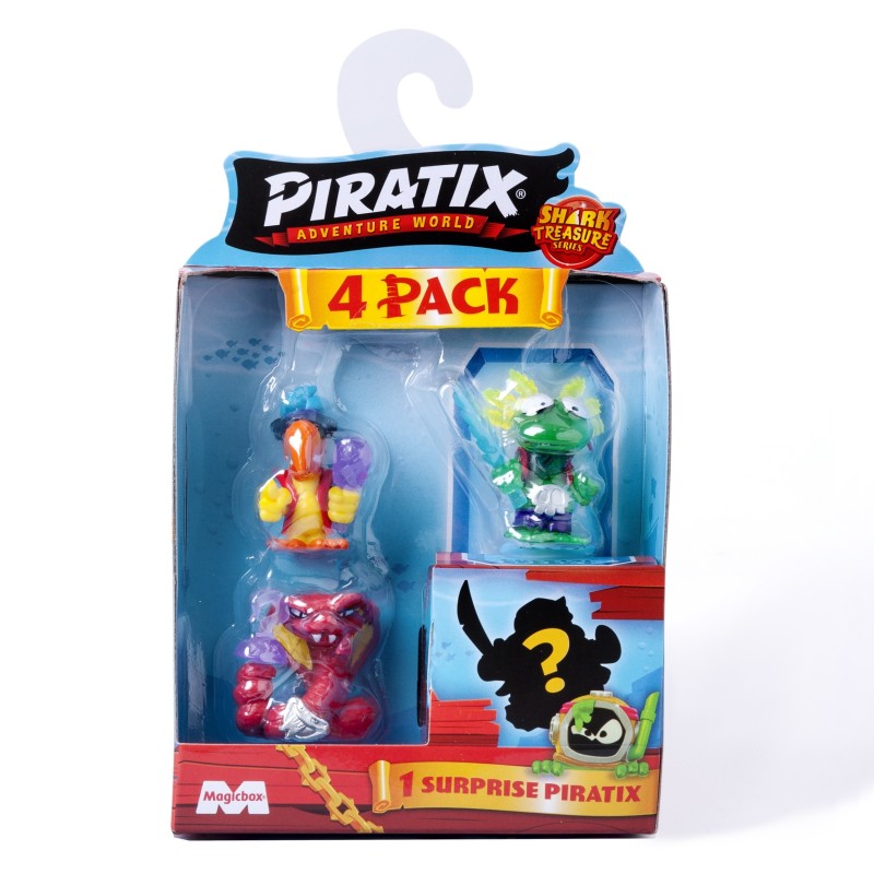 FOUR PACK PIRATIX SHARK TREASURE