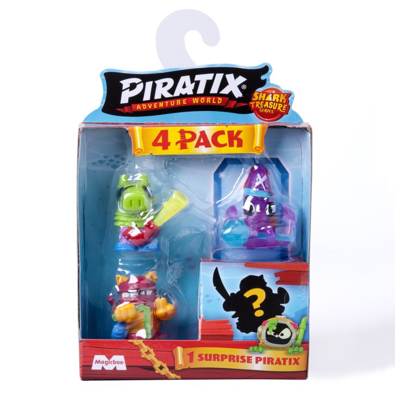 FOUR PACK PIRATIX SHARK TREASURE