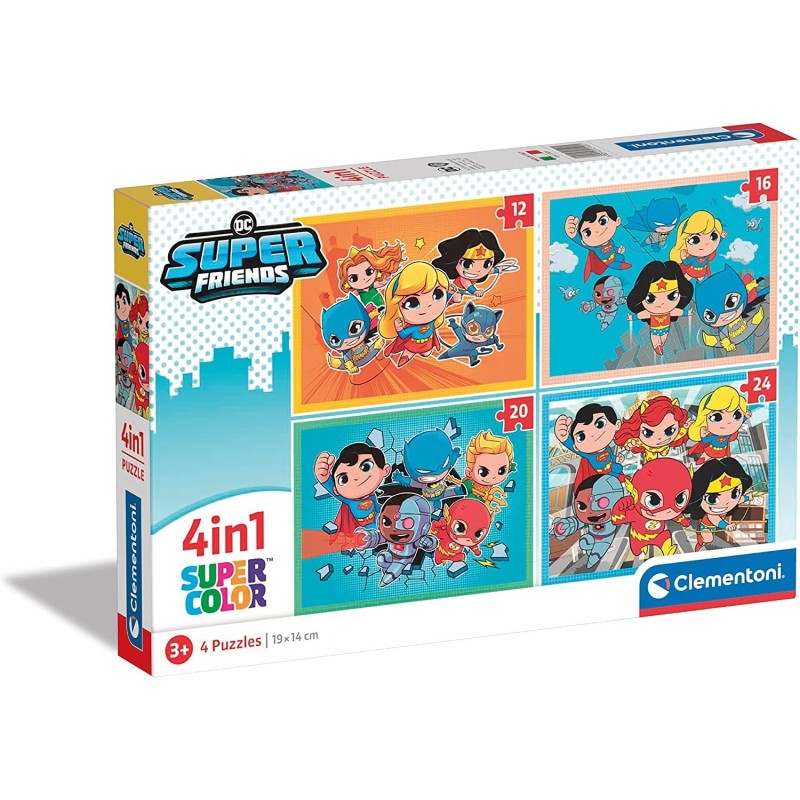 PUZZLE 4 EN 1 DC SUPERFRIENDS
