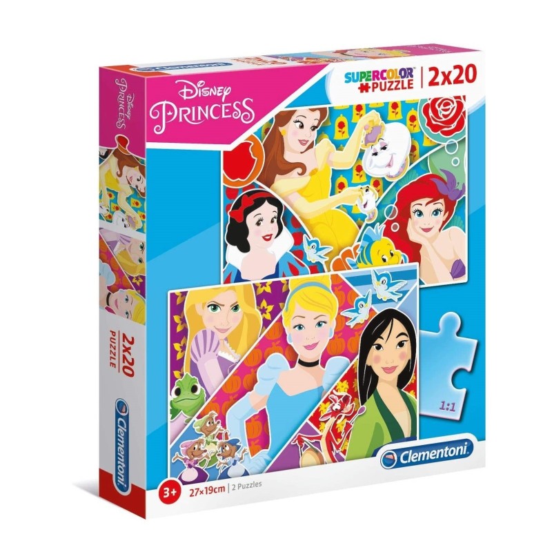 PUZZLE 2X20 PZAS PRICESAS DISNEY