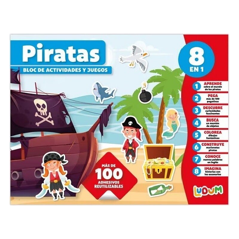 BLOC DE ACTIVIDADES Y JUEGOS PIRATAS LUDUM