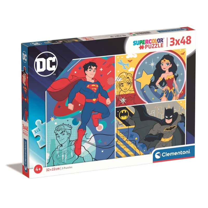 PUZZLE 3x48 PZAS SUPER COLOR DC COMICS