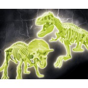 ARQUEOJUGANDO 2 EN 1 T-REX Y TRICERATOPS FLUORESCENTE