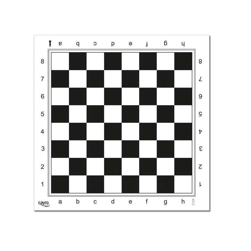 TABLERO AJEDREZ PROFESIONAL PLASTICO 45X45 CM