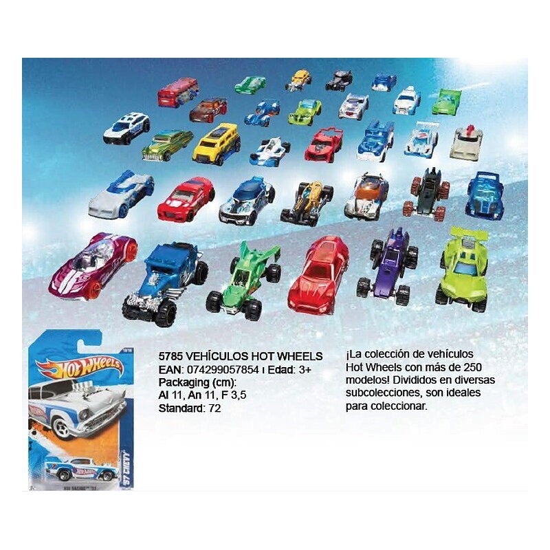 CAJA 72 COCHES HOT WHEELS SURTIDOS