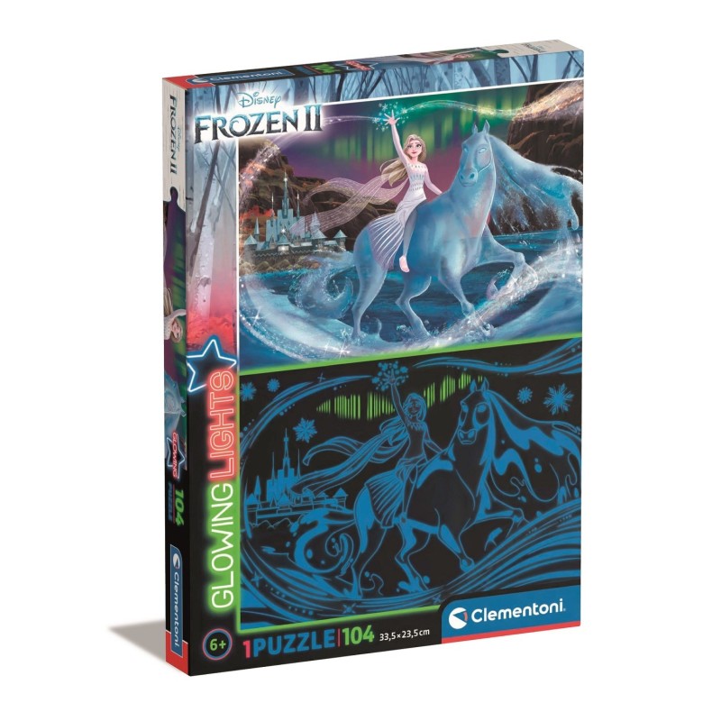 PUZZLE 104 PZAS FROZEN 2 GLOWING LIGHTS