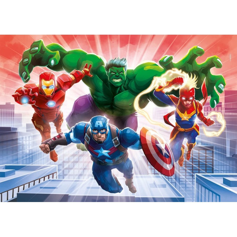 PUZZLE 104 PZAS MARVEL VENGADORES GLOWING LIGHTS