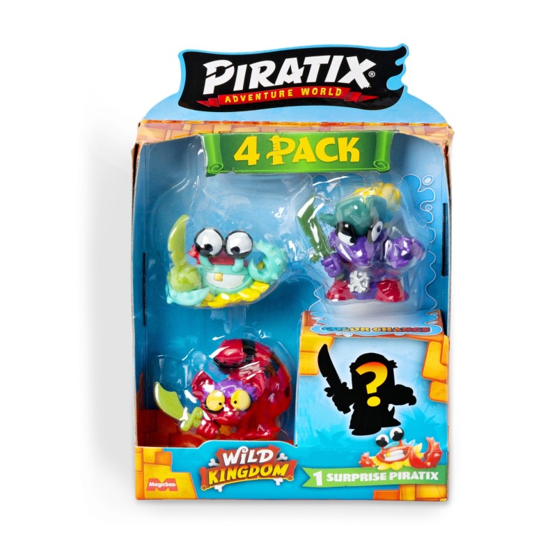 PIRATIX WILD KINDOM - FOUR PACK (SURTIDO)