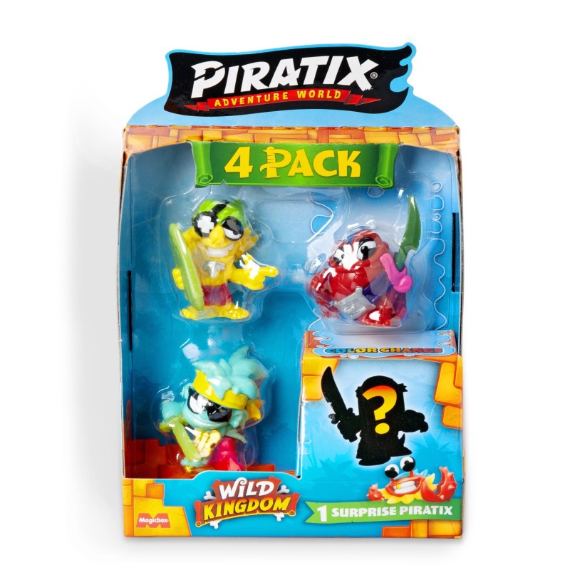 PIRATIX WILD KINDOM - FOUR PACK (SURTIDO)