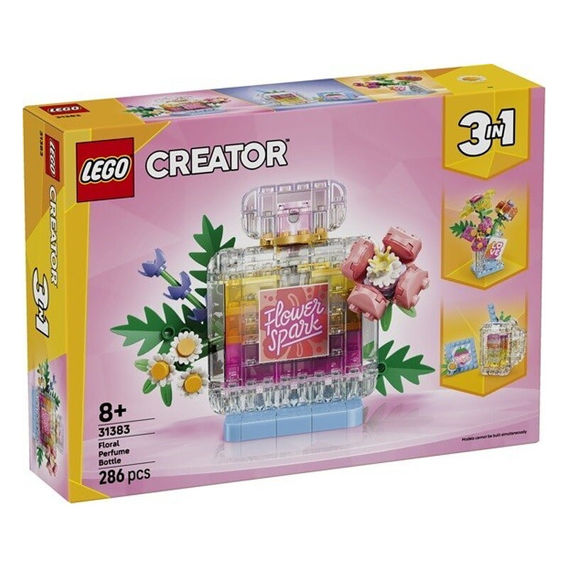 LEGO CREATOR 3 EN 1 - FRASCO DECORATIVO DE PERFUME FLORAL