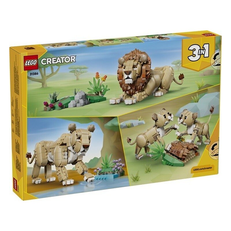 LEGO CREATOR 3 EN 1 - FAUNA SALVAJE: LEON MAJESTUOSO