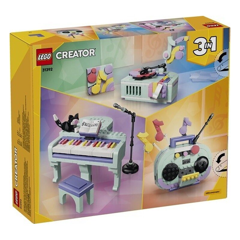 LEGO CREATOR 3 EN 1 - PIANO MUSICAL DECORATIVO CON GATO
