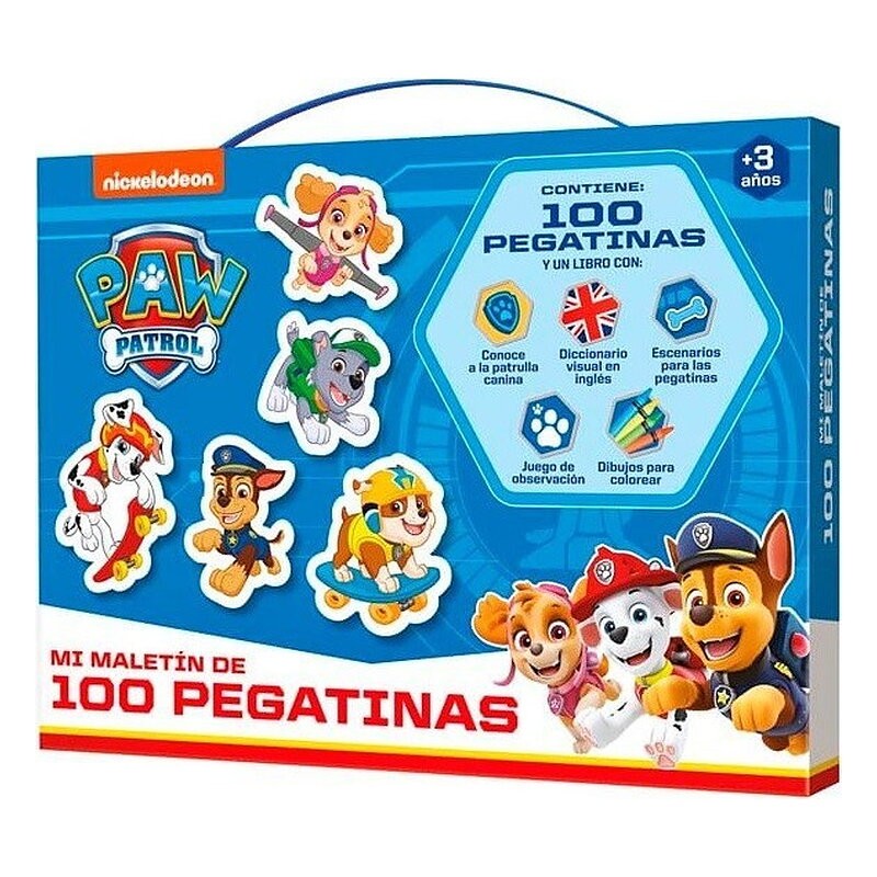 MALETIN 100 PEGATINAS PATRULLA CANINA LUDUM