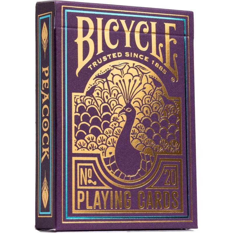 NAIPES - BARAJA BICYCLE PURPLE PEACOCK