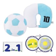 COJIN DE VIAJE PELUCHE BALÓN DE FUTBOLL SURTIDOS