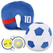COJIN DE VIAJE PELUCHE BALÓN DE FUTBOLL SURTIDOS