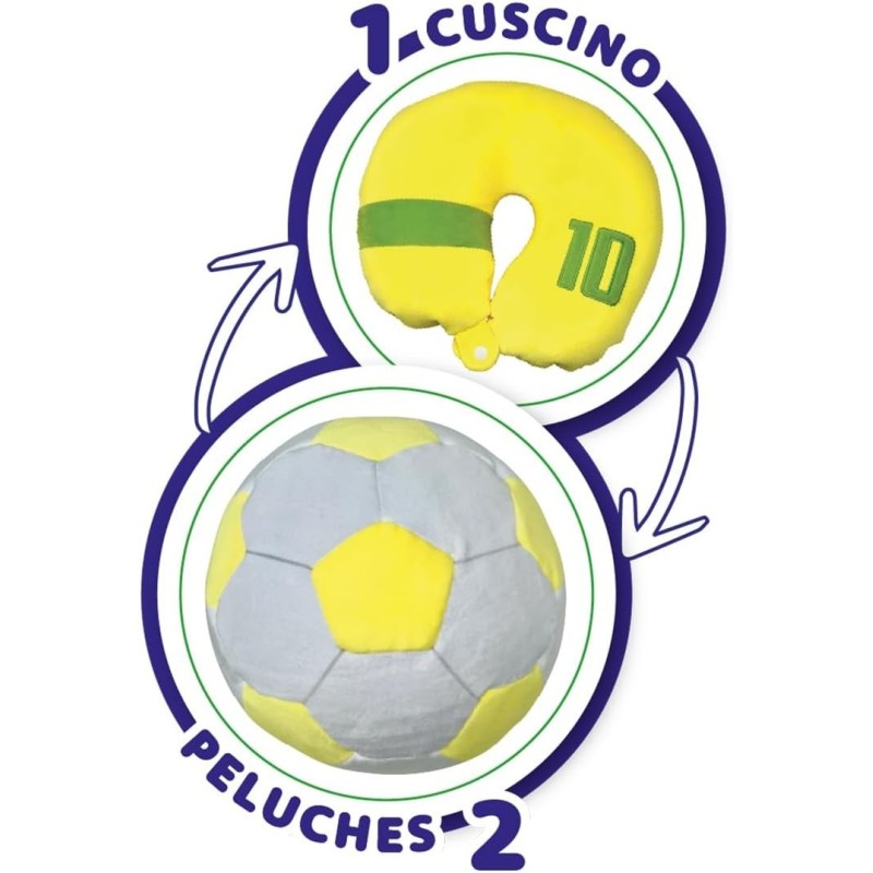 COJIN DE VIAJE PELUCHE BALÓN DE FUTBOLL SURTIDOS