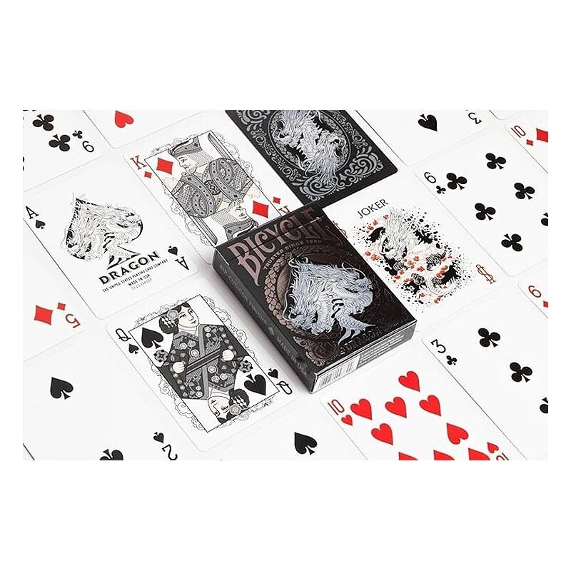 NAIPES - BARAJA BICYCLE DRAGON BLACK