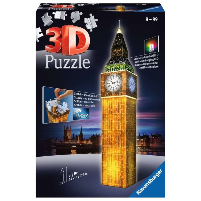 Puzzle 3D - Serie Especial: Big Ben Night Edition