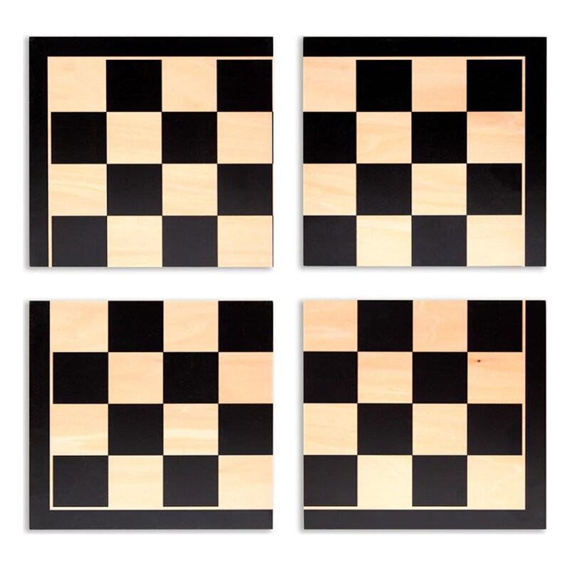 TABLERO AJEDREZ DIVISIBLE / IMANTADO NEGRO PRO SERIES 40X40