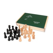 PIEZAS AJEDREZ STAUNTON 4 PLOMADAS NEGRO EN CAJA EXCLUSIVE