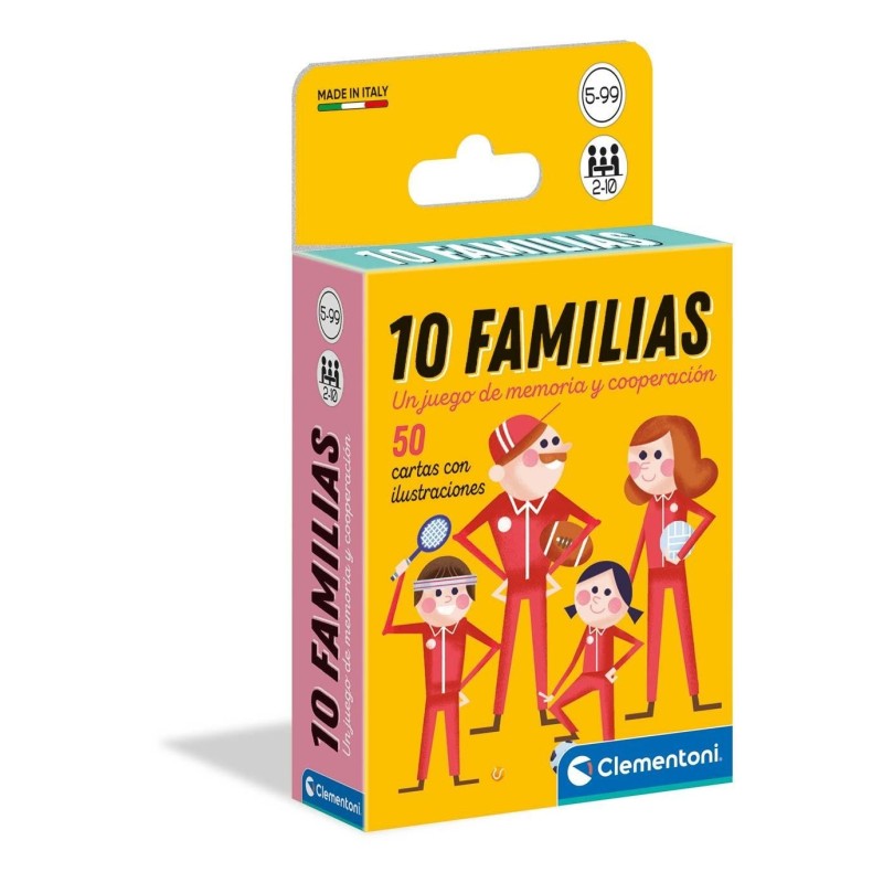 BARAJA CARTAS 10 FAMILIAS CLEMENTONI