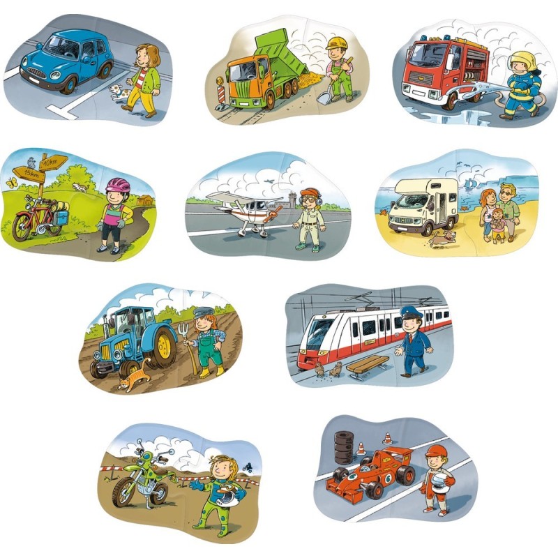 1,2 puzzéalos - Vehículos
