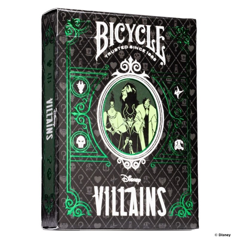 NAIPES - BARAJA BICYCLE DISNEY VILLAINS VERDE/MORADO