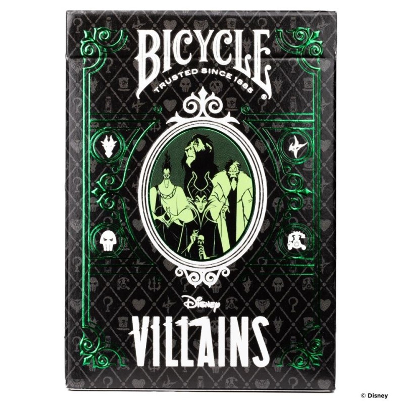 NAIPES - BARAJA BICYCLE DISNEY VILLAINS VERDE/MORADO