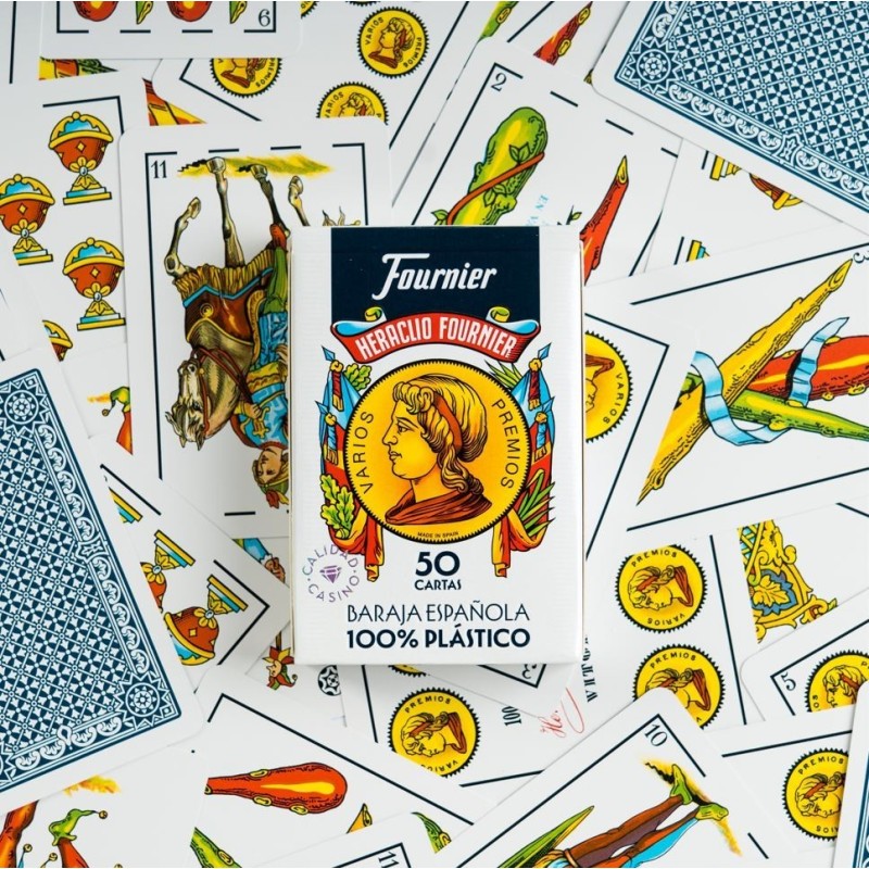 NAIPES - BARAJA ESPAÑOLA PLASTICO 100% 50C