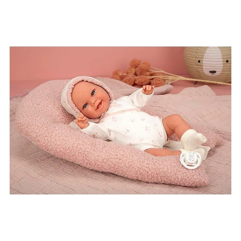 ELEGANCE 35 CM BABYTO ROSA C/ COJIN (MUÑECO DE PESO)