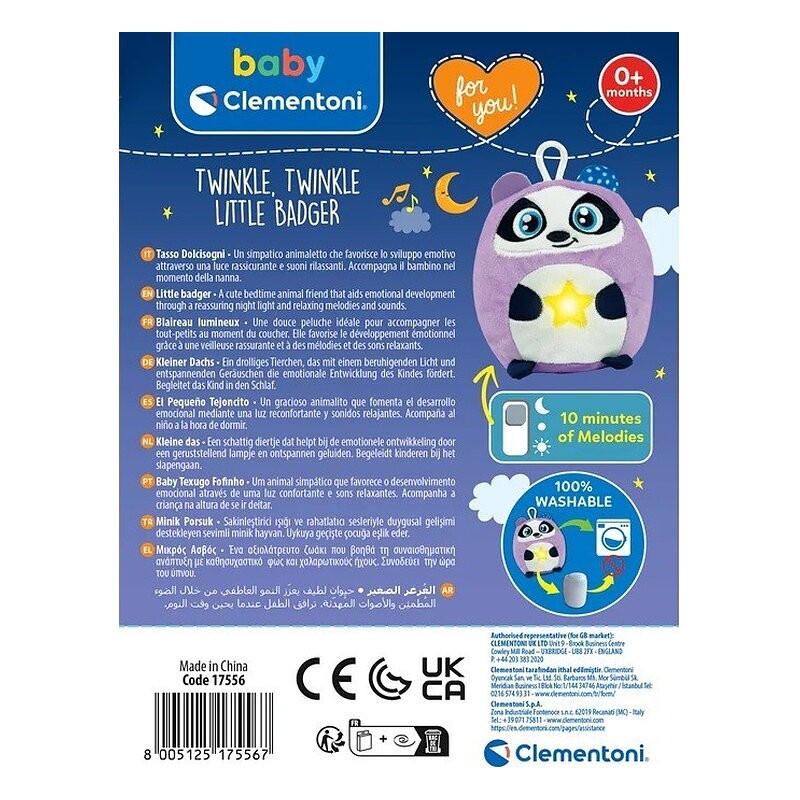 BABY CLEMMY-TEJON LUMINOSO TWINKLE TWINKLE