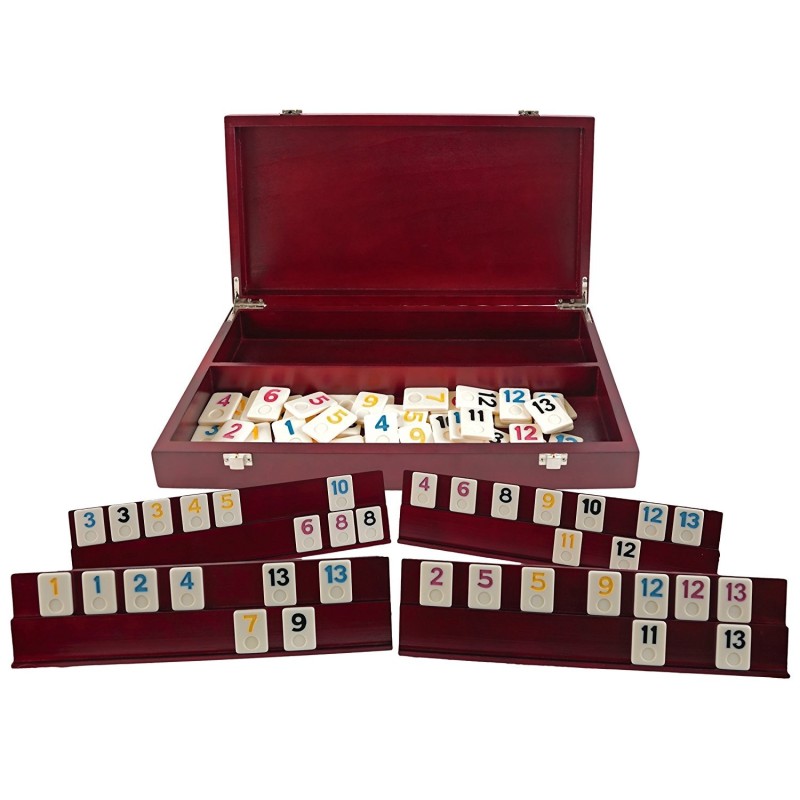 RUMMY PROFESIONAL 6 JUGADORES (ESTUCHE DE MADERA)